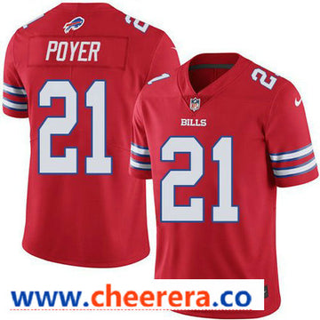 Nike Jordan Poyer Buffalo Bills red Color Rush jersey