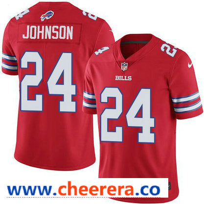 Nike Taron Johnson Buffalo Bills red Color Rush jersey