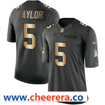Nike Tyrod Taylor Buffalo Bills anthracite Salute To Service jersey