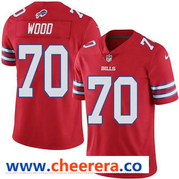 Nike Eric Wood Buffalo Bills red Color Rush jersey