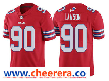 Nike Shaq Lawson Buffalo Bills red Color Rush jersey