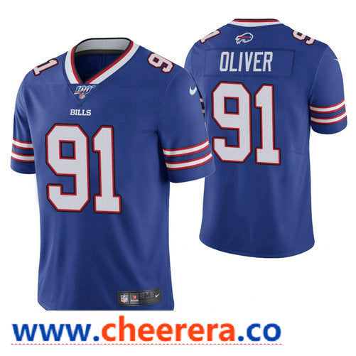 Nike Ed Oliver Buffalo Bills royal Vapor jersey