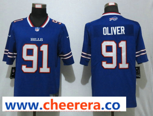 Nike Ed Oliver Buffalo Bills royal Vapor jersey