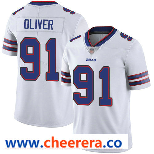 Nike Ed Oliver Buffalo Bills white Vapor jersey