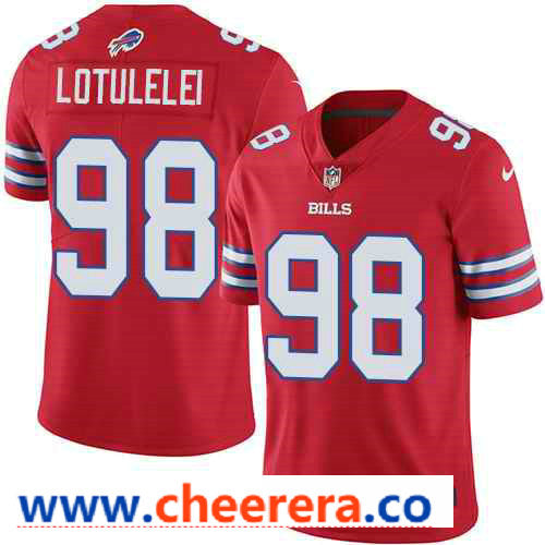 Nike Star Lotulelei Buffalo Bills red Color Rush jersey
