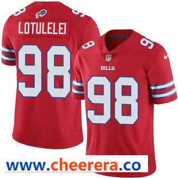 Nike Star Lotulelei Buffalo Bills red Color Rush jersey