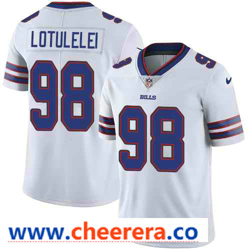 Nike Star Lotulelei Buffalo Bills white Vapor jersey