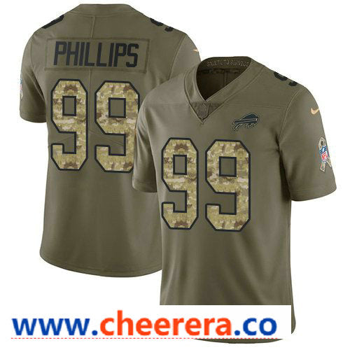 Nike Harrison Phillips Buffalo Bills olive Salute To Service jersey