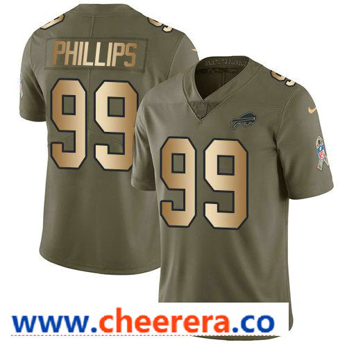 Nike Harrison Phillips Buffalo Bills olive Salute To Service jersey
