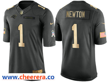 Nike Cam Newton Carolina Panthers anthracite Salute To Service jersey