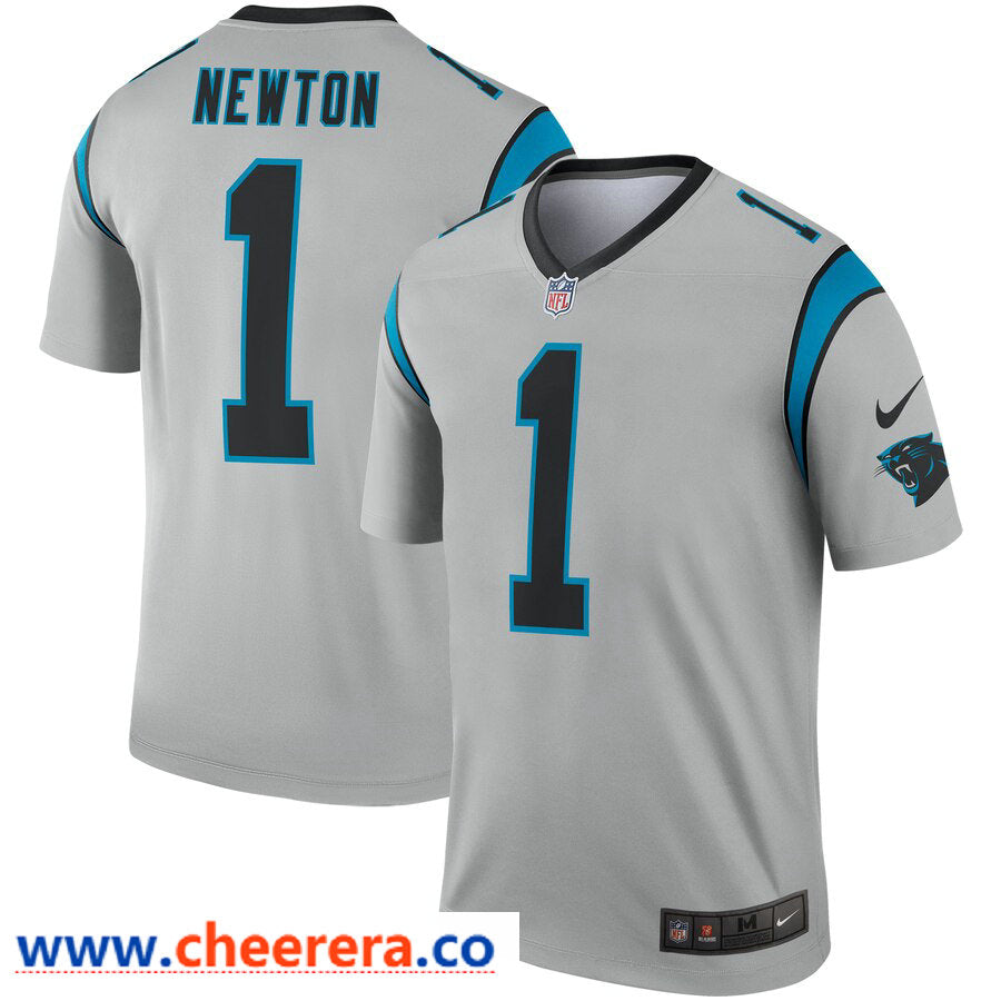Nike Cam Newton Carolina Panthers silver Inverted Legend jersey