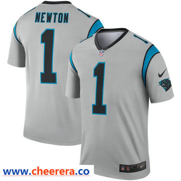 Nike Cam Newton Carolina Panthers silver Inverted Legend jersey