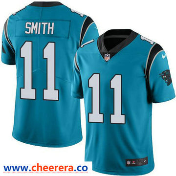 Nike Torrey Smith Carolina Panthers blue Vapor jersey