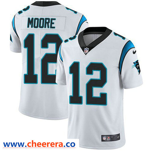 Nike D. J. Moore Carolina Panthers white Vapor jersey