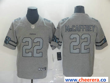 Nike Christian McCaffrey Carolina Panthers gray Vapor jersey