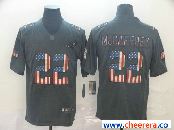 Nike Christian McCaffrey Carolina Panthers Salute To Service jersey
