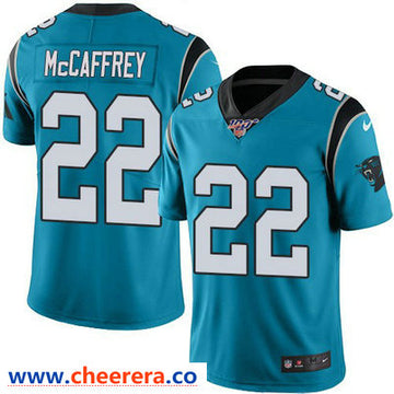 Nike Christian McCaffrey Carolina Panthers blue Vapor jersey