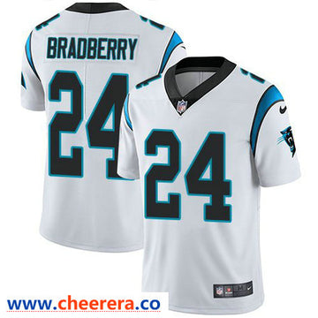 Nike James Bradberry Carolina Panthers white Vapor jersey