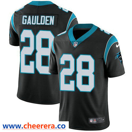 Nike Rashaan Gaulden Carolina Panthers black Vapor jersey