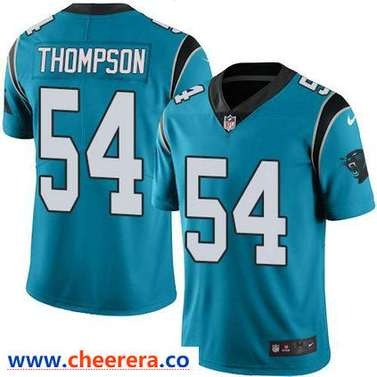 Nike Shaq Thompson Carolina Panthers blue Vapor jersey