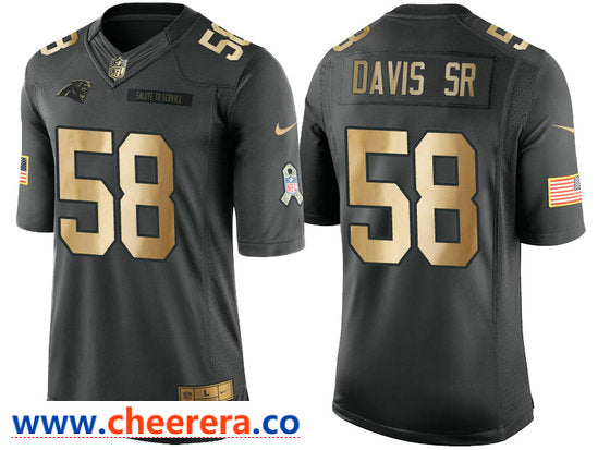 Nike Thomas Davis Sr Carolina Panthers anthracite Salute To Service jersey
