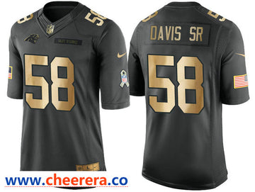 Nike Thomas Davis Sr Carolina Panthers anthracite Salute To Service jersey