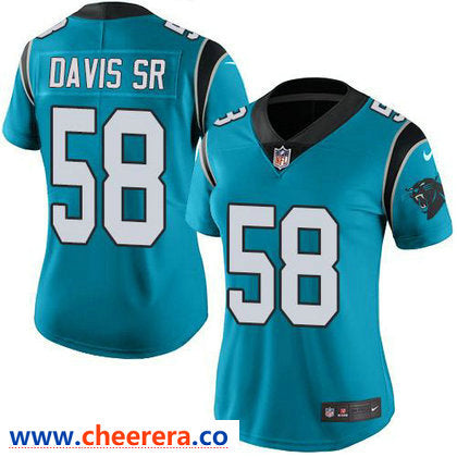 Nike Thomas Davis Sr Carolina Panthers blue Vapor jersey