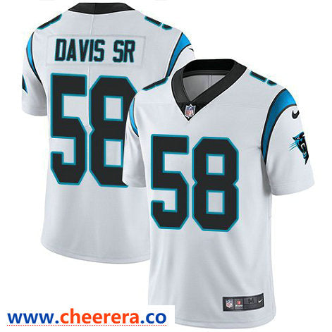 Nike Thomas Davis Sr Carolina Panthers white Vapor jersey