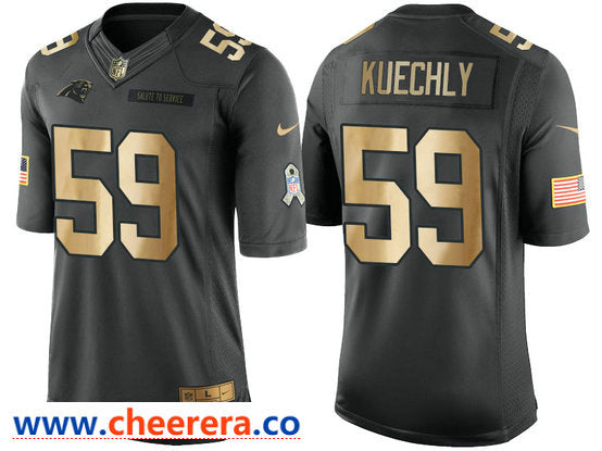 Nike Luke Kuechly Carolina Panthers anthracite Salute To Service jersey