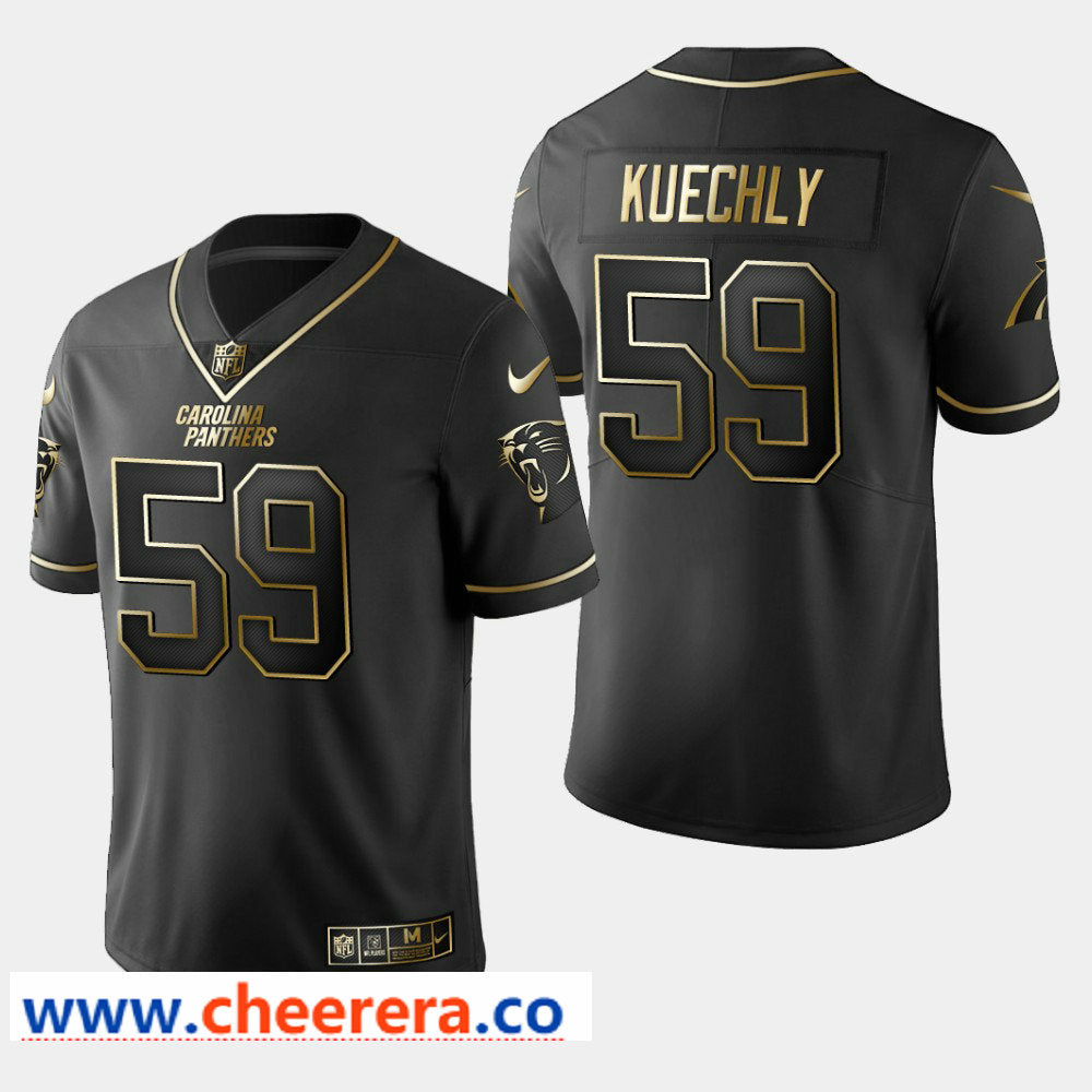 Nike Luke Kuechly Carolina Panthers black Vapor jersey