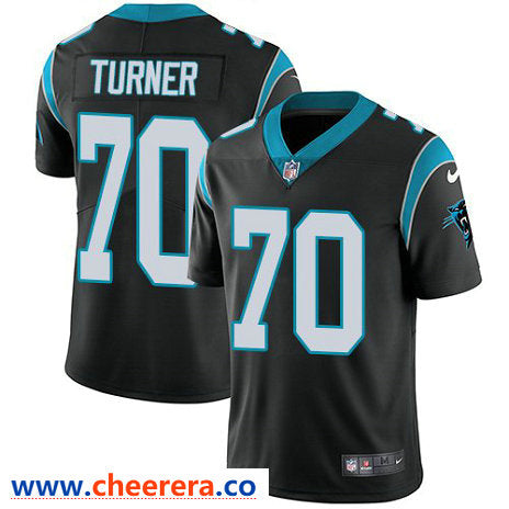 Nike Trai Turner Carolina Panthers black Vapor jersey