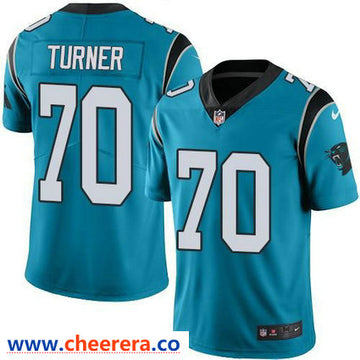 Nike Trai Turner Carolina Panthers blue Vapor jersey