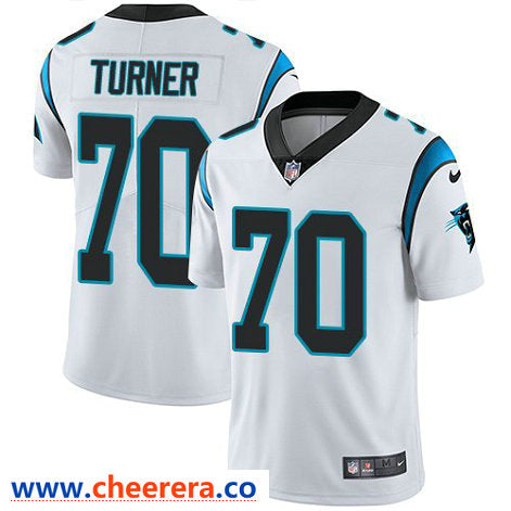 Nike Trai Turner Carolina Panthers white Vapor jersey