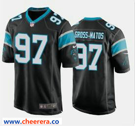 Nike Yetur Gross-Matos Carolina Panthers black Vapor jersey