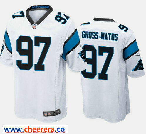 Nike Yetur Gross-Matos Carolina Panthers white Vapor jersey