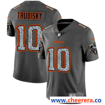 Nike Mitchell Trubisky Chicago Bears gray Vapor jersey