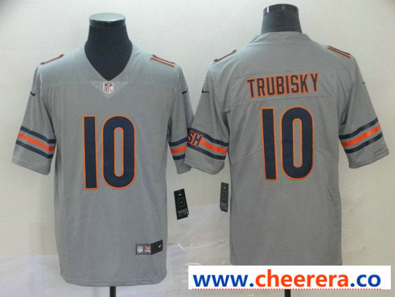 Nike Mitchell Trubisky Chicago Bears silver Inverted Legend jersey