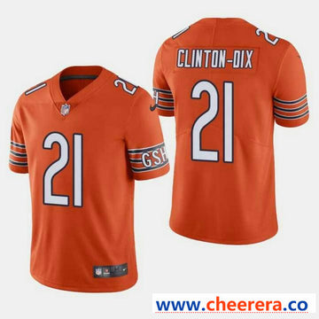 Nike HaHa Clinton Dix Chicago Bears orange Vapor jersey