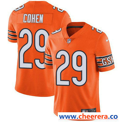 Nike Tarik Cohen Chicago Bears orange Vapor jersey