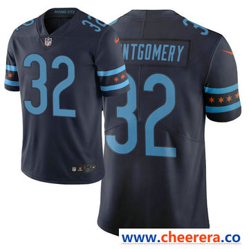 Nike David Montgomery Chicago Bears navy Vapor jersey