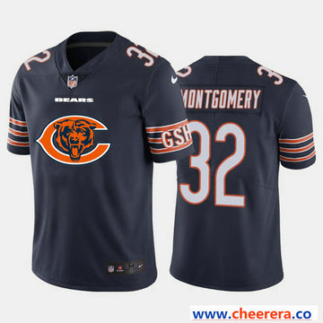 Nike David Montgomery Chicago Bears navy Vapor jersey