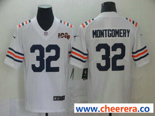 Nike David Montgomery Chicago Bears white Vapor jersey