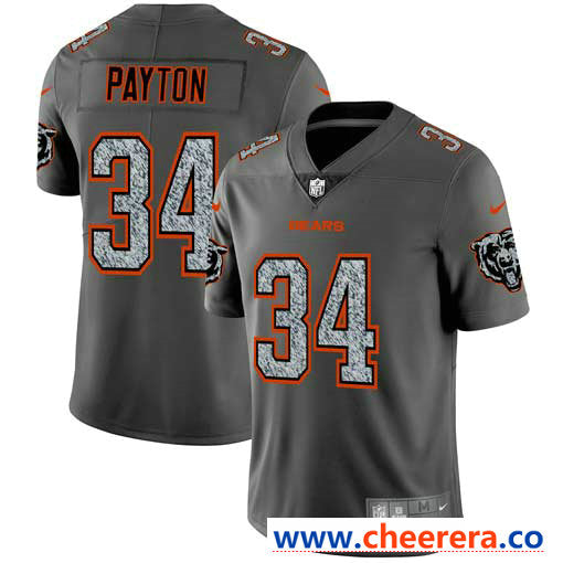 Nike Walter Payton Chicago Bears gray Vapor jersey