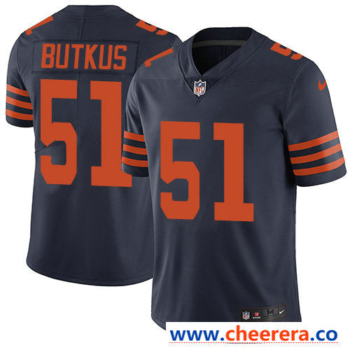 Nike Dick Butkus Chicago Bears navy Vapor jersey