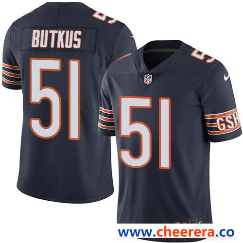 Nike Dick Butkus Chicago Bears navy Vapor jersey