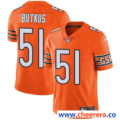 Nike Dick Butkus Chicago Bears orange Vapor jersey