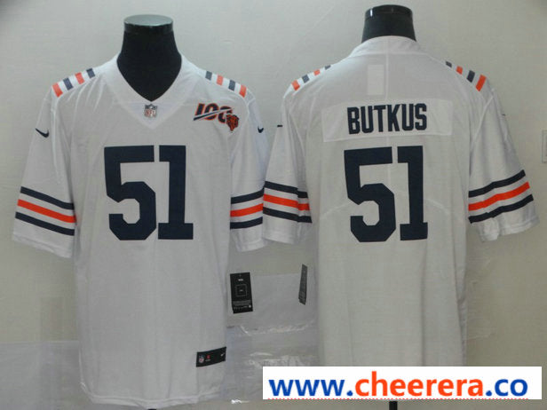 Nike Dick Butkus Chicago Bears white Vapor jersey