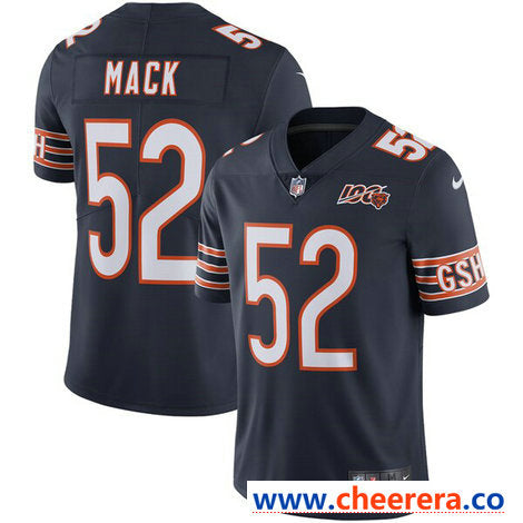 Nike Khalil Mack Chicago Bears navy Vapor jersey