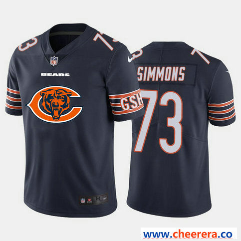 Nike Lachavious Simmons Chicago Bears navy Vapor jersey