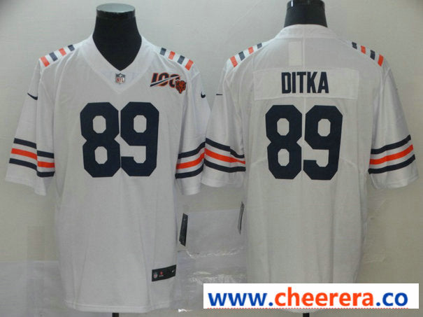 Nike Mike Ditka Chicago Bears white Vapor jersey